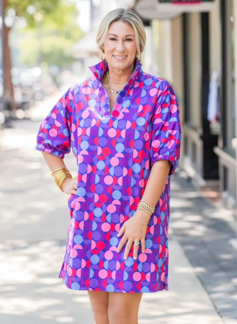 NEW Emily McCarthy Bauhaus Cotton Poppy Dress size XXS